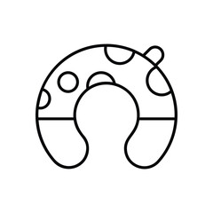 Travel Pillow vector icon