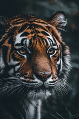 Obraz premium Close-up of a tiger. Selective focus