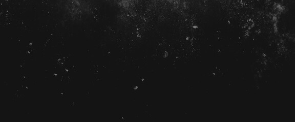 Fototapeta premium Vector black old scratched film strip grunge texture background.