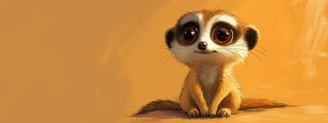 Close-up of a meerkat. Selective focus