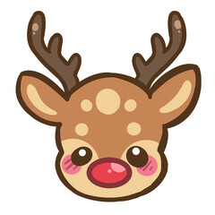 Cartoon Christmas reindeer