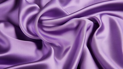 Obraz premium Draped purple silk fabric with soft folds and luxurious texture.