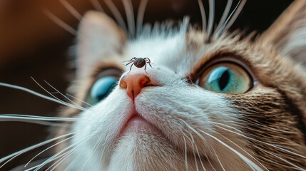 Close-up of a cat. Selective focus