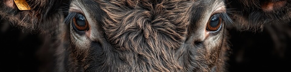 Fototapeta premium Close-up of a calf. Selective focus