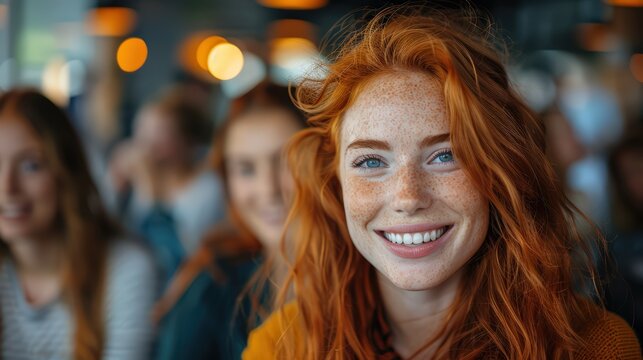 Happy Colleagues Laughing Together During a Team Building Workshop - Powered by Adobe