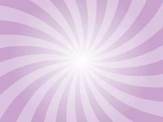 Obraz premium Abstract background with rays retro starburst rays. Light purple sunburst background vector illustration pattern beam rays. Spiral radial striped backdrop. Vector illustration.