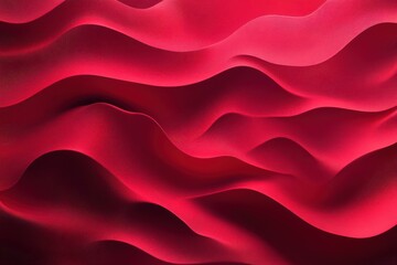 Obraz premium Abstract red wave line shape background vector illustration with red color paper cut wallpaper.