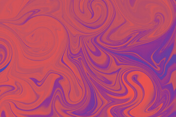 Abstract background of pink and purple color from twirling waves. Background for design. Marble ink colorful. Can be used for background or wallpaper. Good for design or logo background or backdrop.