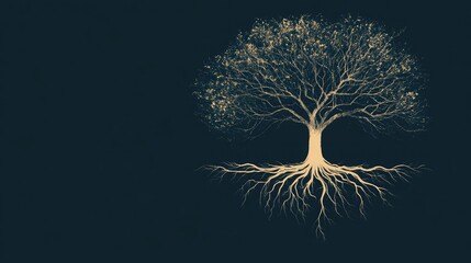 A symbolic depiction of a tree with its branches forming a sustainable fashion