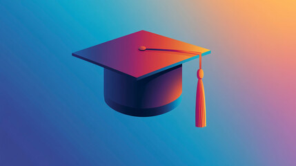 Contemporary Graduation Cap Icon 