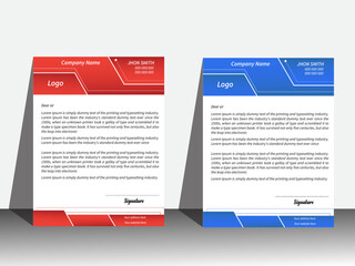 Modern and elegant letterhead design template