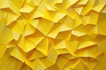 Abstract yellow geometric triangle shape vector illustration yellow background
