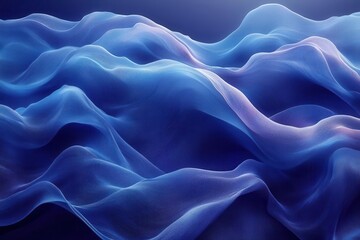 Obraz premium deep blue abstract wave background evokes a sense of fluidity and calmness. the rich tones swirl together, creating a mesmerizing visual that invites contemplation and introspection