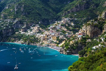 Obraz premium View of Positano, Amalfi Coast, Italy