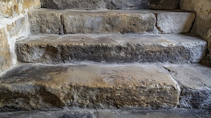 Stone Steps in an Old Building