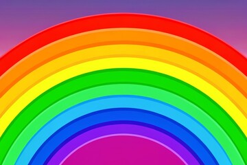 Obraz premium Vibrant Semi-Circular Rainbow with Bright Colors Against a Soft Background