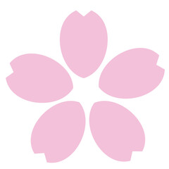 シンプルでかわいい桜の花のイラスト