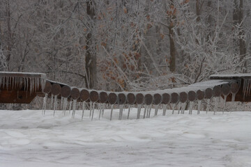 Ice on the Play Structure