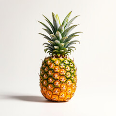Fototapeta premium Pineapple fruit isolated on white background