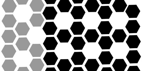 Obraz premium Black hexagon 3D background texture. modern abstract polygonal pattern. 3d rendering illustration. Futuristic abstract banner. white and black lines 3d Hexagonal. honeycomb black Background.