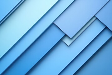 Obraz premium Abstract blue geometric diagonal lines background with soft gradient vector illustration presentation design template