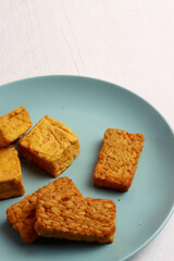 indonesian traditional food culinary business fried chicken ayam goreng cucumber chili sauce asian