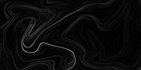 Obraz premium Abstract background with black white marble oil ink liquid swirl texture. Luxurious shiny cloth background or pattern. liquid wave or wavy folds of silk texture material or shiny soft smooth luxuriou