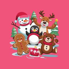Obraz premium christmas gingerbread person