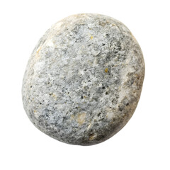 Fototapeta premium gray stone top view isolated on transparent background