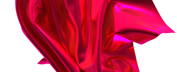 Pink satin fabric drapes beautifully The soft folds and smooth texture are elegant and luxurious