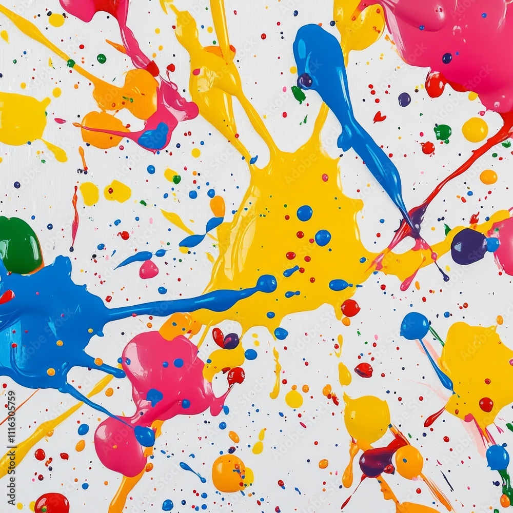 Poster set of color full paint drops and splashes. blotter spots, liquid paint drip drop splash and ink spl