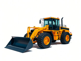 Fototapeta premium Grader Truck on white background