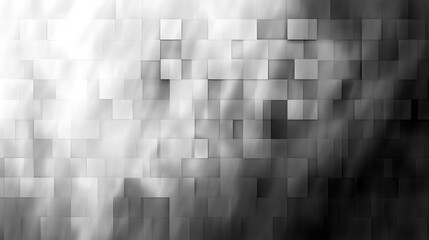 A blurred grayscale pixel pattern that looks like it gradually fading into black, creating a shadowy, soft design