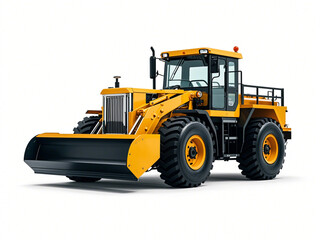 Fototapeta premium Grader Truck on white background