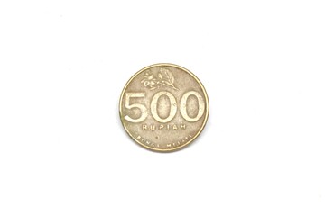 five hundred rupiah denomination coins