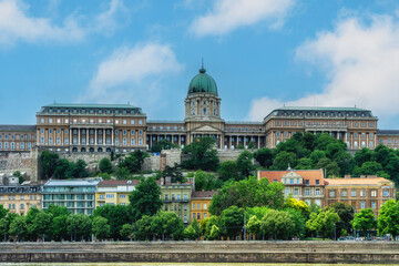 Fototapeta premium Budapest panoramic skyline view of the Budapest Castle