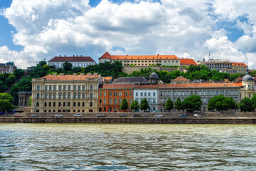 Naklejka premium Budapest Historical Buildings Danube River Hungary