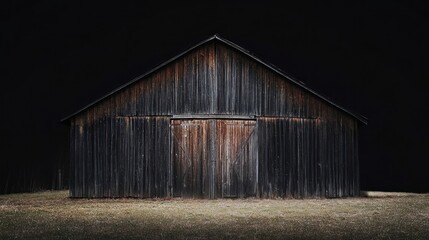Obraz premium barn on a black background