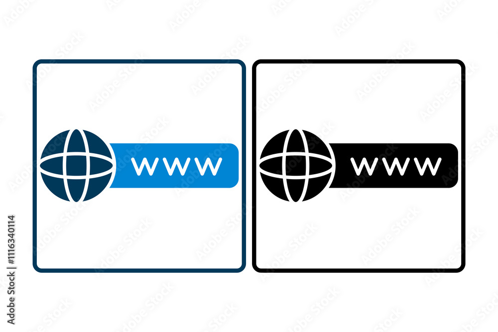 Poster web search icon. icon related to search. suitable for web site, app, user interfaces. solid icon sty