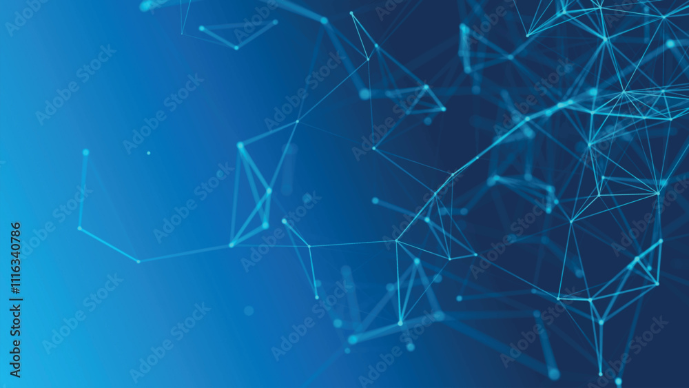 Poster abstract background with connected dots and lines. digital technology background. network connection