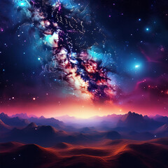 Fototapeta premium background with stars, space galaxy background