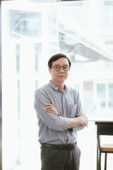 Fototapeta premium Asian businessman in modern office
