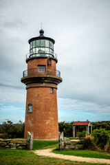 Beautiful landscape with sea coast at aquinnah marthas vinyard
