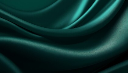Obraz premium A Silk Curtain of Emerald: Subtle Luxury in Motion