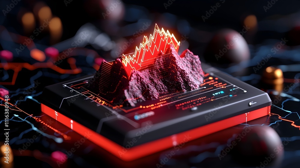 Poster seismograph capturing the dynamic shifts and disturbances in the earth s surface with intricate wave