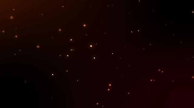 Dynamic abstract loop animation with realistic fire particles and glowing sparks floating on alpha channel background