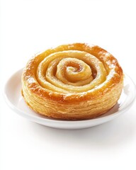 Fototapeta premium Baking delicious cinnamon roll pastries cozy kitchen food warm atmosphere close-up culinary delight