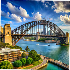 Fototapeta premium sydney harbour bridge built in 1932 australia n