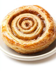Fototapeta premium Delicious spiral pastry treats bakery shop food cozy environment close-up view culinary delight