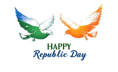 Obraz premium Happy Republic Day India